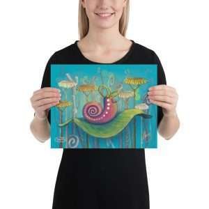 Albert, the Cochlear Snail - Print (in)