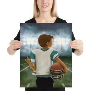 Football Player ASL - Print