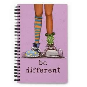 Be Different - Spiral notebook