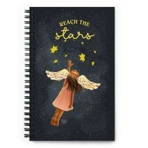 Reach the Stars - Spiral notebook