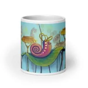 Albert the Cochlear Snail – Whimsical Mug