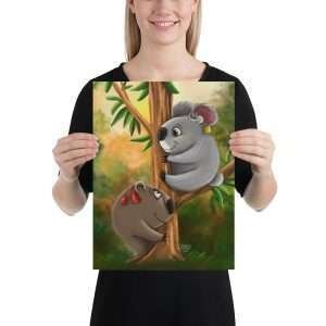 Best Friends - Wombat and Koala - Print