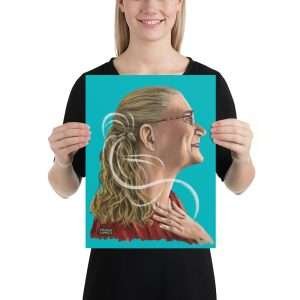 Never Give Up - Bone Anchored Hearing Aid - Print