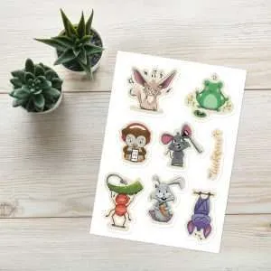 Hearing Health Animals - Sticker sheet