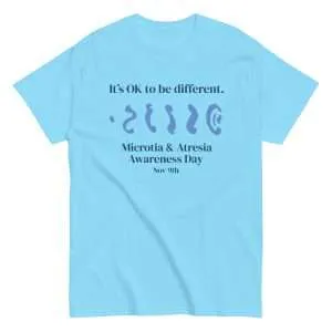 It’s OK to Be Different – Microtia & Atresia Awareness Tee (Unisex Classic Fit)