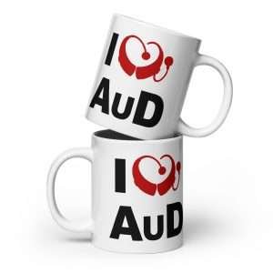 I Love AuD – Audiology Love Mug