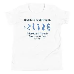 It’s OK to Be Different – Microtia & Atresia Awareness Youth Tee