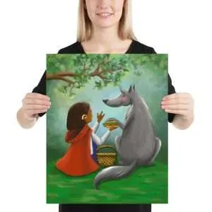 Little Red with Hearing Aid - Print